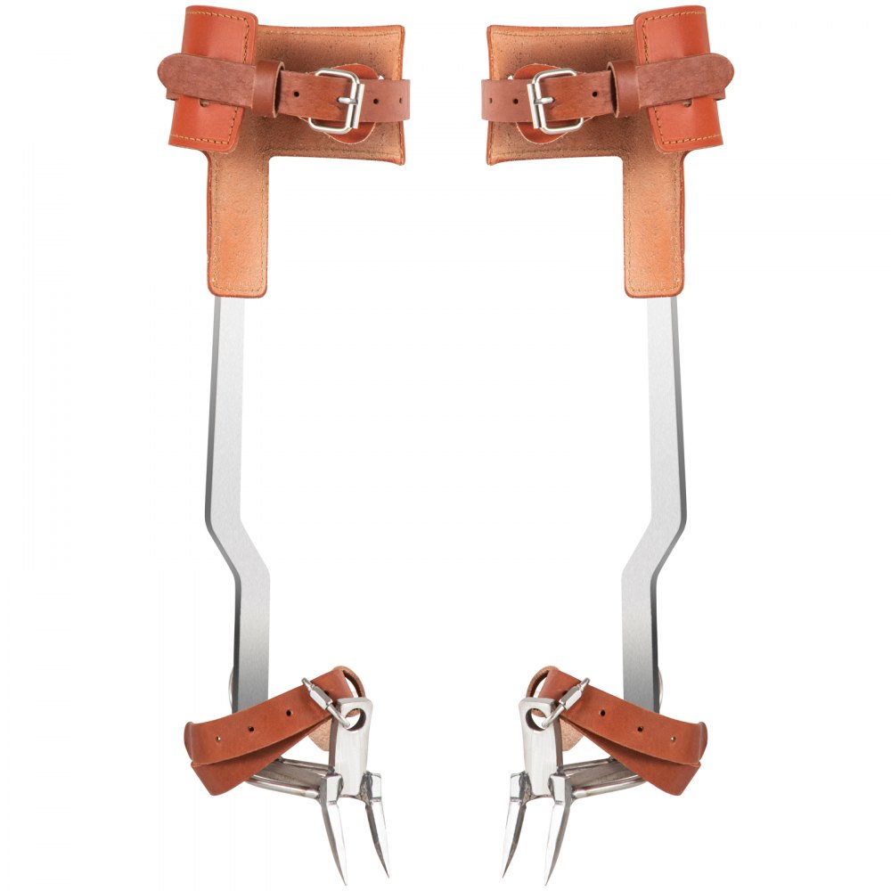 VEVOR Juego de Pinchos para Trepar a Árboles Espuelas de Acero Altura de 43 cm