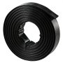 VEVOR Discharge Hose 2" x 100 ft PVC Lay Flat Backwash Water Pump Hose, for Swimming Pool Sand Filter & Sump Pump, Heavy Duty, Water Transfer Drainage, Weather & Burst-Resistant, with Clamps, Black