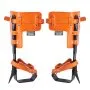 VEVOR - Espuelas para trepar árboles (1 par, acero aleado, capacidad de carga de 159 kg, incluye correas y protectores de espiga), equipo de arboricultura para trepar, cazar y recolectar fruta, color naranja