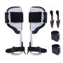 VEVOR - Espuelas de escalada para árboles (1 par, aluminio, capacidad de carga de 159 kg, incluye correas y protectores de espuelas), equipo de arboricultura para trepar, cazar y recolectar fruta, color blanco