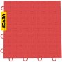 Azulejo de garaje VEVOR rojo con diseño entrelazado texturizado.