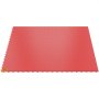 Azulejos de garaje VEVOR rojos con bordes entrelazados para una fácil instalación.