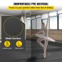 Pista de baile VEVOR, rollo de 2 x 3 m, 0,15 cm de grosor, vinilo PVC, reversible, portátil, antideslizante, ideal para jazz, pop y lírico.