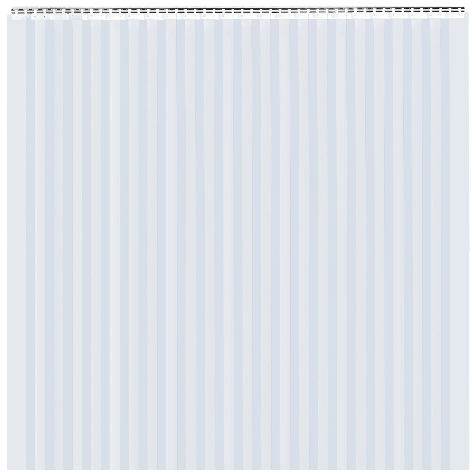 VEVOR - 24 tiras de cortina de PVC de 96 pulgadas (8 pies) de ancho x 96 pulgadas (8 pies) de altura, tiras de vinilo para puertas de 2 mm de grosor, cortina de plástico para puertas con superposición de 5 cm, para puertas de congelador, puertas de almacén