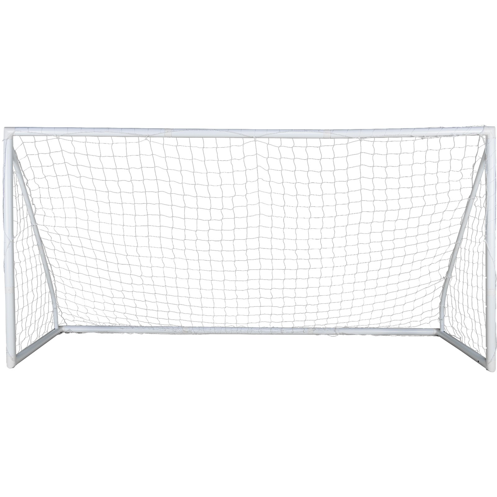 Portería de fútbol portátil VEVOR con marco y red duraderos, ideal para practicar en el patio o en el campo.