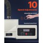 Extractor de humos de soldadura 459 m³/h Motor sin escobillas de 280 W Filtros de 4 etapas y 10 velocidades