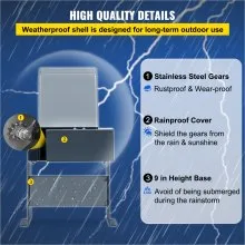 Abridor automático de puerta corrediza VEVOR 1400LBS con 2 controles remotos, kit de hardware de operador de puerta para seguridad, velocidad de movimiento de 43 pies por minuto, motor eléctrico de puerta deslizante de entrada rodante