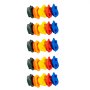 VEVOR 25 presas de escalada en roca, rocas de escalada de varios tamaños y colores para niños y adultos, presas de pared de escalada con herrajes de montaje, agarres para paredes de escalada para juegos de interior y exterior.