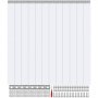 VEVOR Cortina de tiras, 96 pulgadas de alto x 72 pulgadas de ancho, 0,08 pulgadas de grosor, 12 piezas de cortina de puerta de tiras de PVC transparente, cortina de congelador, tiras de plástico para