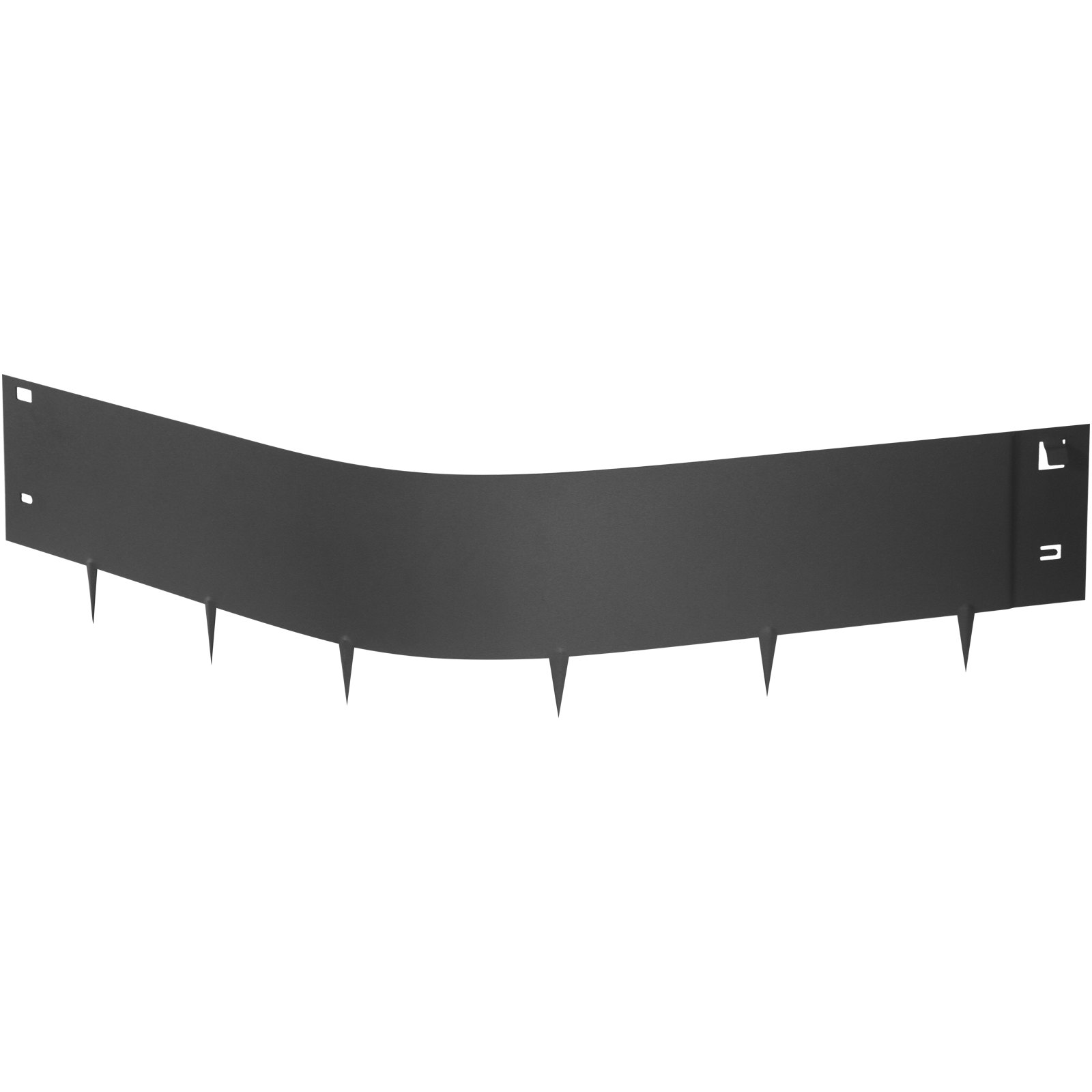 VEVOR Borde de acero para césped, 5 piezas de borde de metal para paisaje, borde de borde de jardín de 3 x 39 pulgadas, borde de paisaje de acero galvanizado flexible, borde de metal para paisajismo de 16.25 pies de longitud, borde de césped negro para jardín