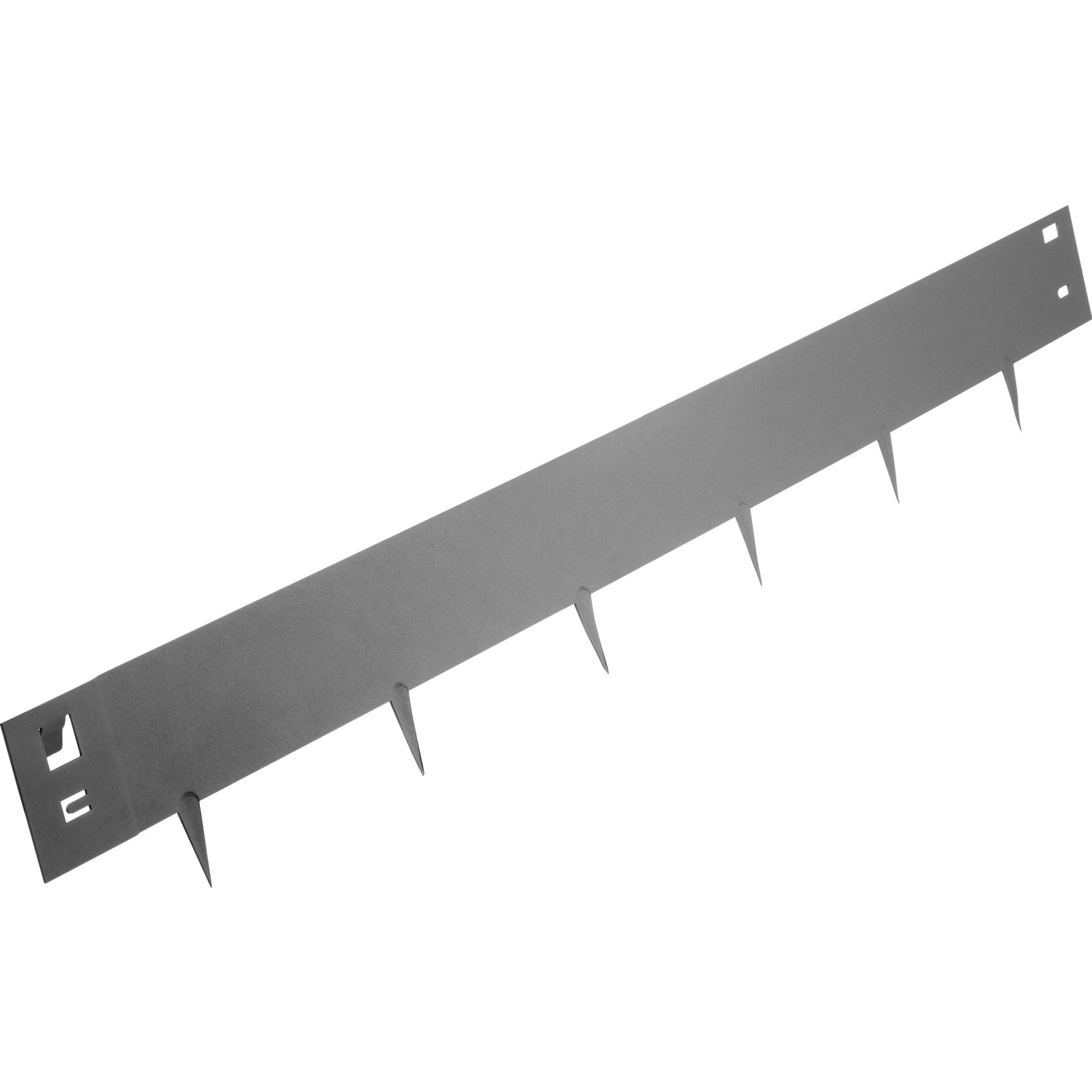 Borde de acero para césped VEVOR, 5 unidades, 12,7 x 99 cm, flexible, de acero galvanizado, 5 m de largo, color gris