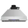 Campana extractora insertable VEVOR con acabado en acero inoxidable y panel de control digital.
