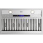 Campana extractora insertable VEVOR con luces duales, controles táctiles y filtros de acero inoxidable.