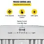 Campana extractora insertable VEVOR con 3 velocidades de ventilador, control de botón y luces LED para un control preciso.