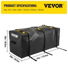 VEVOR Bolsa de Transporte de Carga PVC 840D Bolsa de Transporte para Automóvil