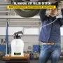 Bomba de fluido de transmisión VEVOR, dispensador de sistema de recarga ATF de 2 vías, extractor de aceite y líquido de 10 litros de gran capacidad, juego de herramientas para bomba de fluido de transmisión automática con 14 adaptadores de llenado ATF.