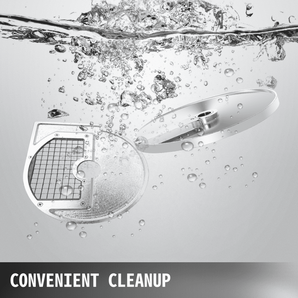 VEVOR Cubicing Grid 0.4"x0.4" Dices, Disco cortador de vegetales 420 Cuchillas de acero inoxidable, Accesorio para cortador de vegetales, Material de aleación de aluminio Discos de procesador de alimentos, para cortar papas Zanahorias Pepinos