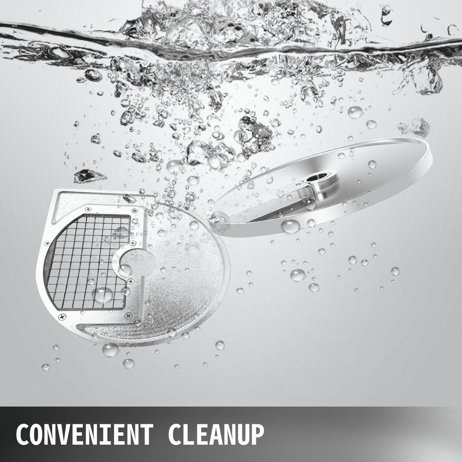 VEVOR Cubicing Grid 0.4"x0.4" Dices, Disco cortador de vegetales 420 Cuchillas de acero inoxidable, Accesorio para cortador de vegetales, Material de aleación de aluminio Discos de procesador de alimentos, para cortar papas Zanahorias Pepinos