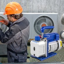 VEVOR Bomba de Vacío para Aire Acondicionado 3,6 CFM 1/4 HP de 3 Galones