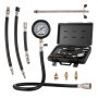 Kit adaptador de comprobador de compresión VEVOR, 9 piezas para prueba de compresión de fugas en cilindros de motor automotriz, manómetro preciso de doble escala de 0 a 300 psi, con mangueras de largo alcance y estuche para cilindros de motor.