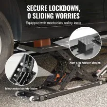 VEVOR Elevador de Autos, Altura Máxima de 25.6", Elevador de Autos Portátil de 5,000 LBS de Capacidad, con Placas de Longitud Extendida, Elevador de Camiones de Acero al Carbono de Alta Resistencia con Unidad de Alimentación de 120V
