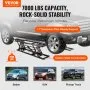 Elevador de vehículos VEVOR, portátil, con capacidad de 3177 kg, con placas extendidas y altura máxima de 68 cm, de acero al carbono de alta resistencia con motor de 120 V, ideal para garajes, talleres y hogares.