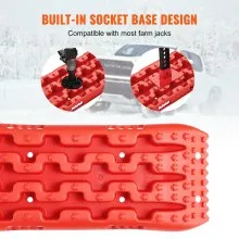 VEVOR 2 uds tablas de tracción con PP para bolsa de almacenamiento de arena y barro corto rojo