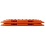 Tablas de tracción VEVOR naranjas apiladas, vista lateral con orificios de agarre y superficie rugosa.