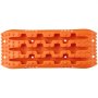 Tablas de tracción VEVOR de color naranja con superficie texturizada para el agarre de los neumáticos, diseñadas para la recuperación de vehículos todoterreno.