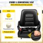 Asiento de carretilla elevadora VEVOR con PVC impermeable, espuma a prueba de presión y marco de acero.