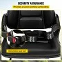 VEVOR Asiento universal ajustable para carretilla elevadora con cinturón de seguridad, reemplazo de asiento de suspensión total para asiento mecánico pesado
