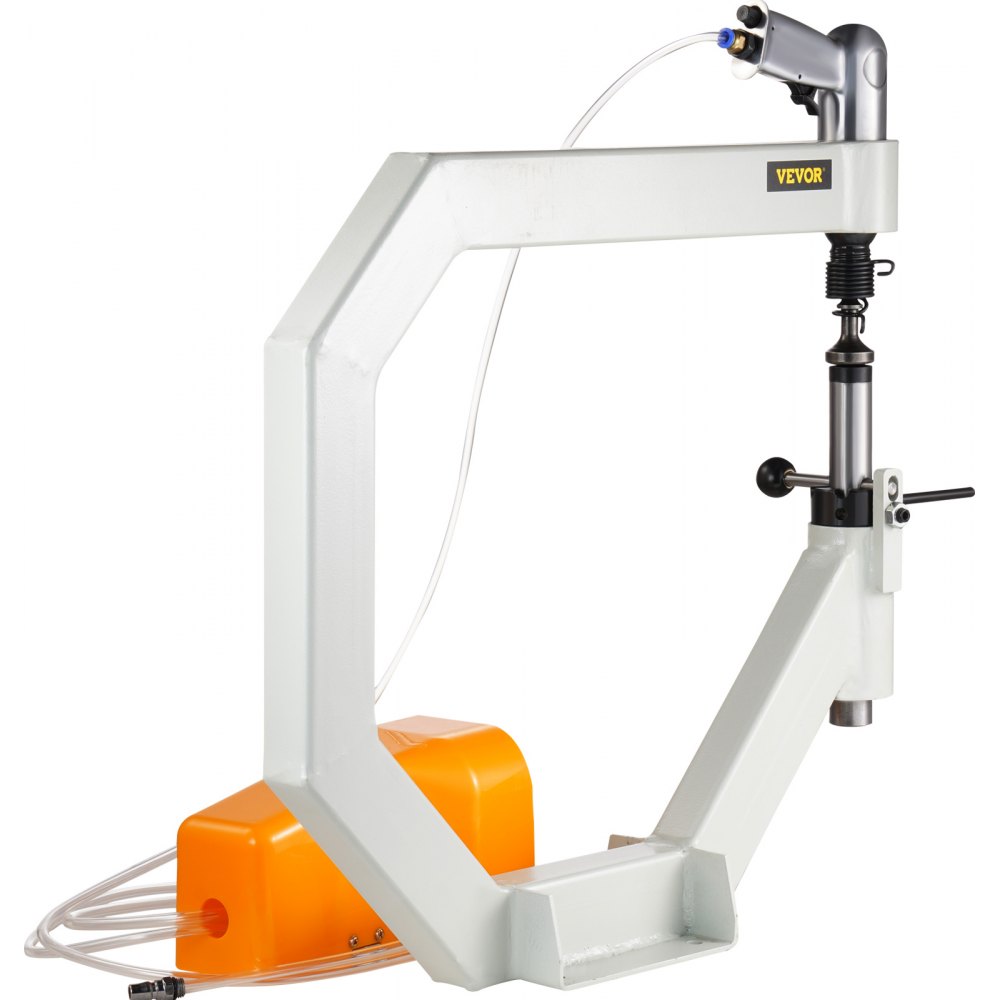 Martillo de aplanado neumático VEVOR, martillo de fuerza de garganta de 19.63" para herrería, martillo de aplanado automático yunque de radio de 1/2/3", martillo de aire de aplanado, rueda inglesa con pedal para modelado de metal industrial