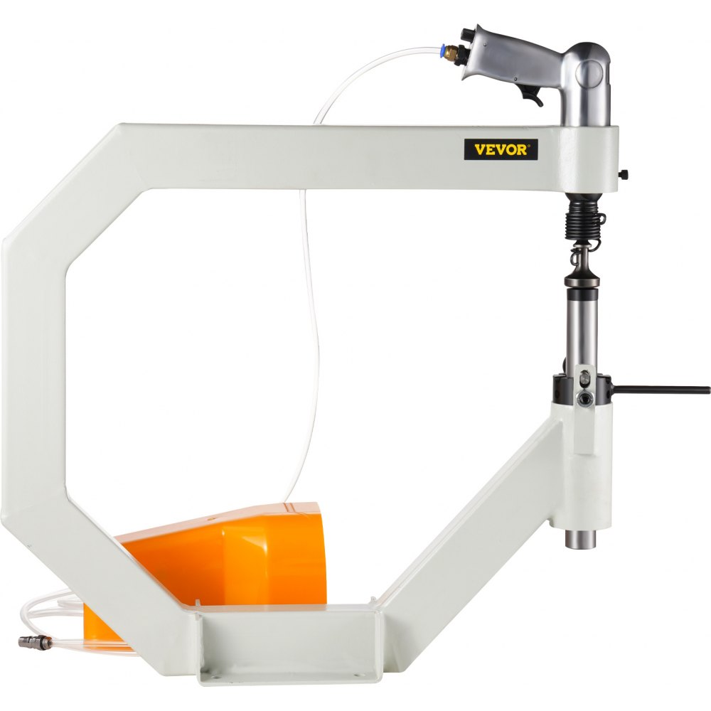 Martillo de aplanado neumático VEVOR, martillo de fuerza de garganta de 19.63" para herrería, martillo de aplanado automático yunque de radio de 1/2/3", martillo de aire de aplanado, rueda inglesa con pedal para modelado de metal industrial