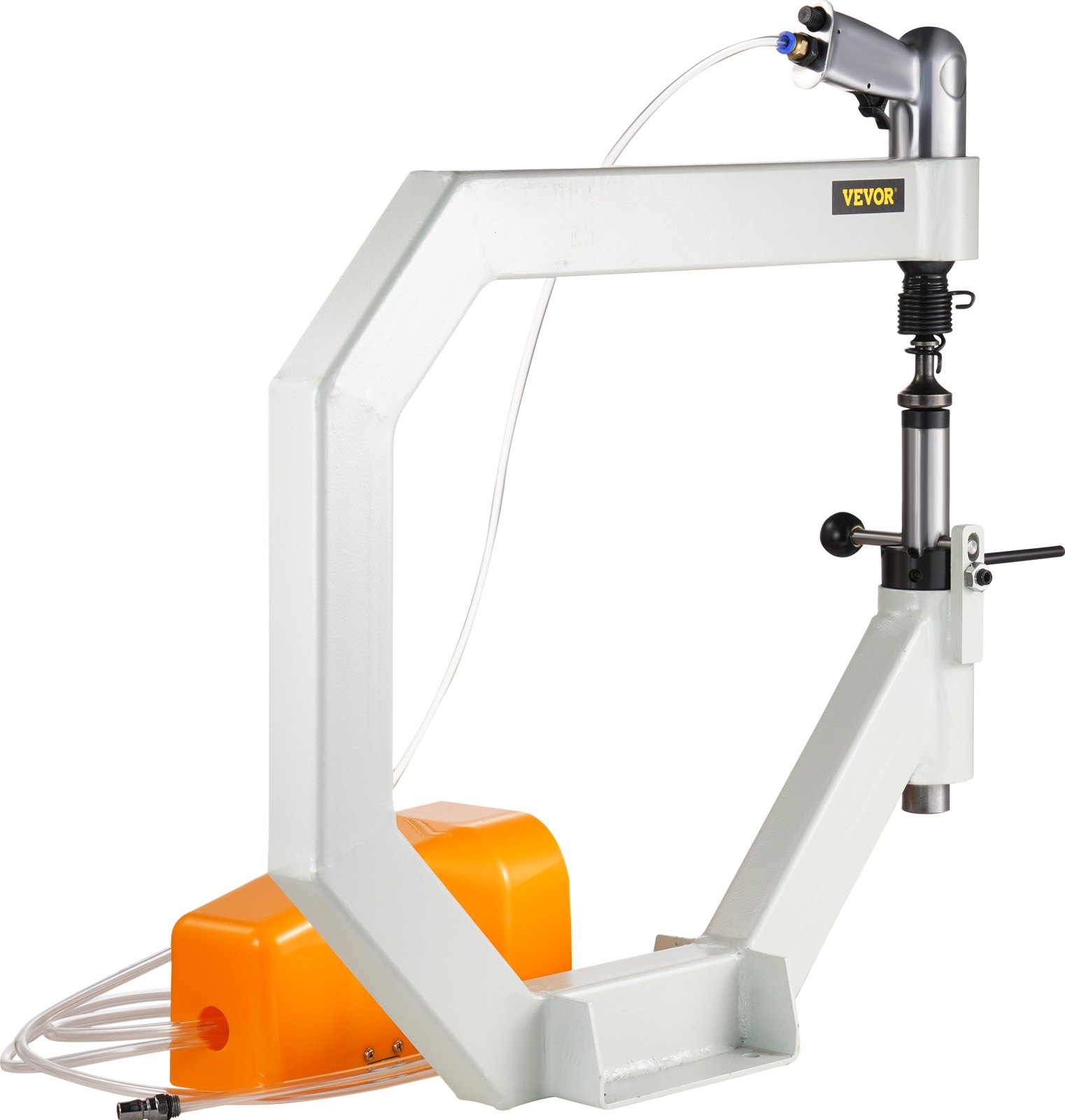 Martillo de aplanado neumático VEVOR, martillo de fuerza de garganta de 19.63" para herrería, martillo de aplanado automático yunque de radio de 1/2/3", martillo de aire de aplanado, rueda inglesa con pedal para modelado de metal industrial