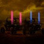 VEVOR 2PC 5FT LED Whip Lights RGB Color Lighted Whips para UTV ATV 20 colores, 5 niveles, 23 modos, 10 opciones de velocidad, resistente a la intemperie, Off-Road Whip RF inalámbrico remoto para UTV ATV Polaris Accesorios RZR