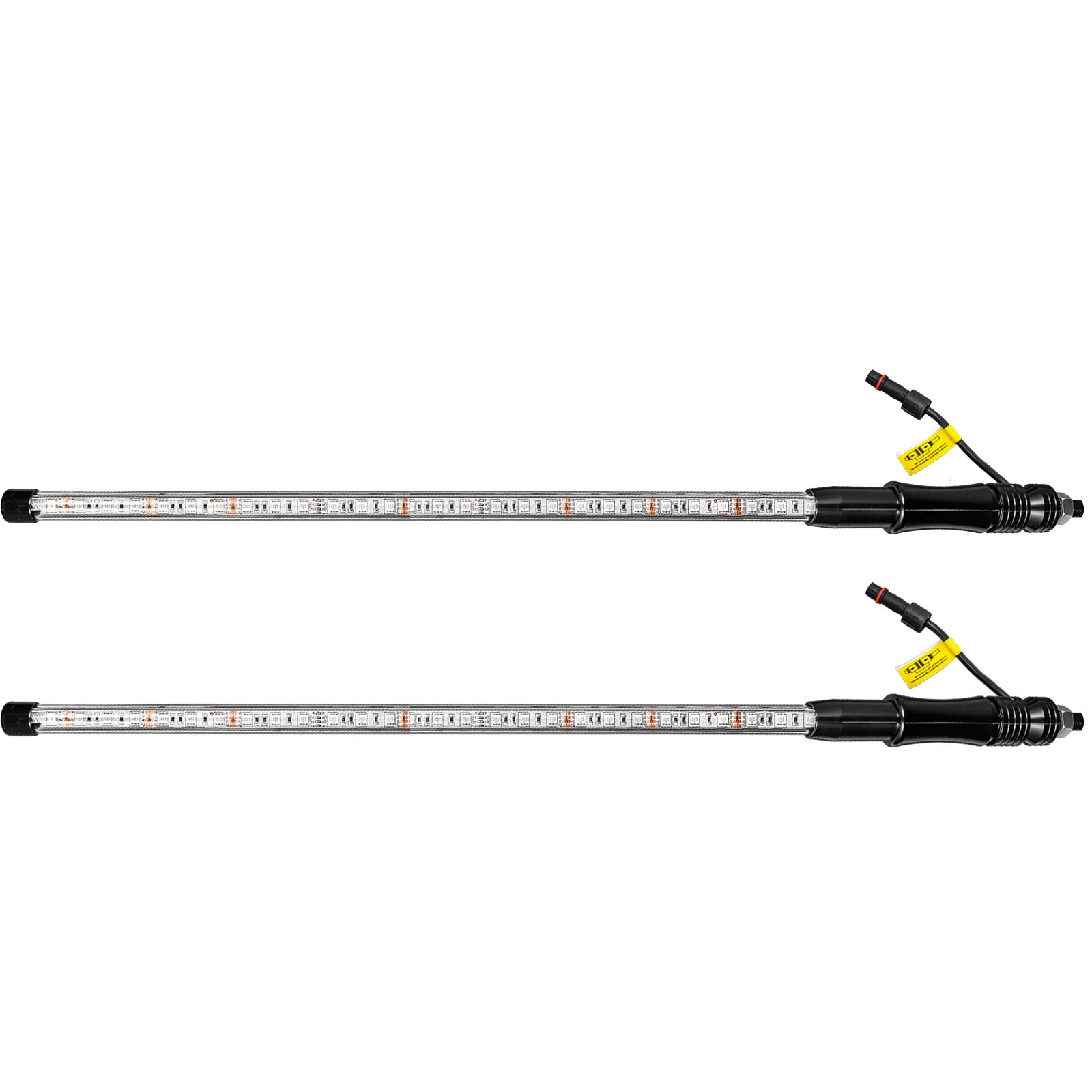 VEVOR 2PC 5FT LED Whip Lights RGB Color Lighted Whips para UTV ATV 20 colores, 5 niveles, 23 modos, 10 opciones de velocidad, resistente a la intemperie, Off-Road Whip RF inalámbrico remoto para UTV ATV Polaris Accesorios RZR