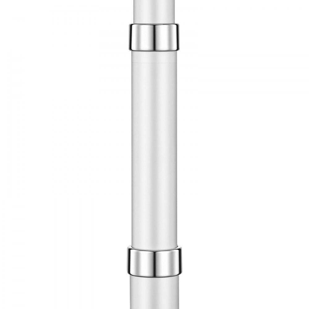 VEVOR Mástil de Bandera Telescópico para Exterior 6,09 m Asta para Bandera, Estructura de Aluminio, Base de Fijación, Kit Completo de Instalación, para Fiesta Eventos Actividades Comercial, Plateado