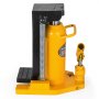 Gato elevador de pie VEVOR amarillo con mecanismo de resorte y base de elevación negra.