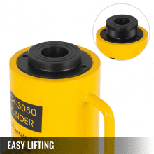 VEVOR 30T Cilindro hidráulico Jack Hollow Cilindro de ariete hidráulico de acción simple Cilindros de elevación hidráulica de 50 mm (30T 2 pulgadas hueco)