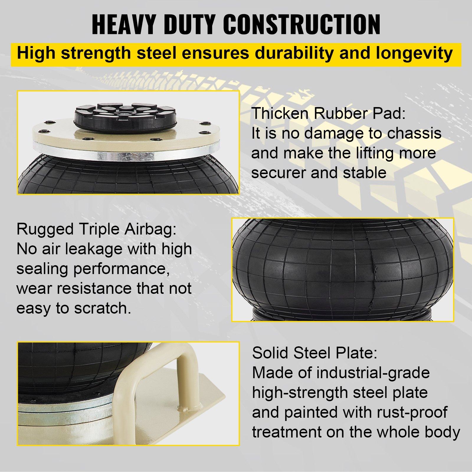 VEVOR Gato Neumático de 6600 LBS Gato Neumatico 3T para Automóviles, Minivans, SUV etc.
