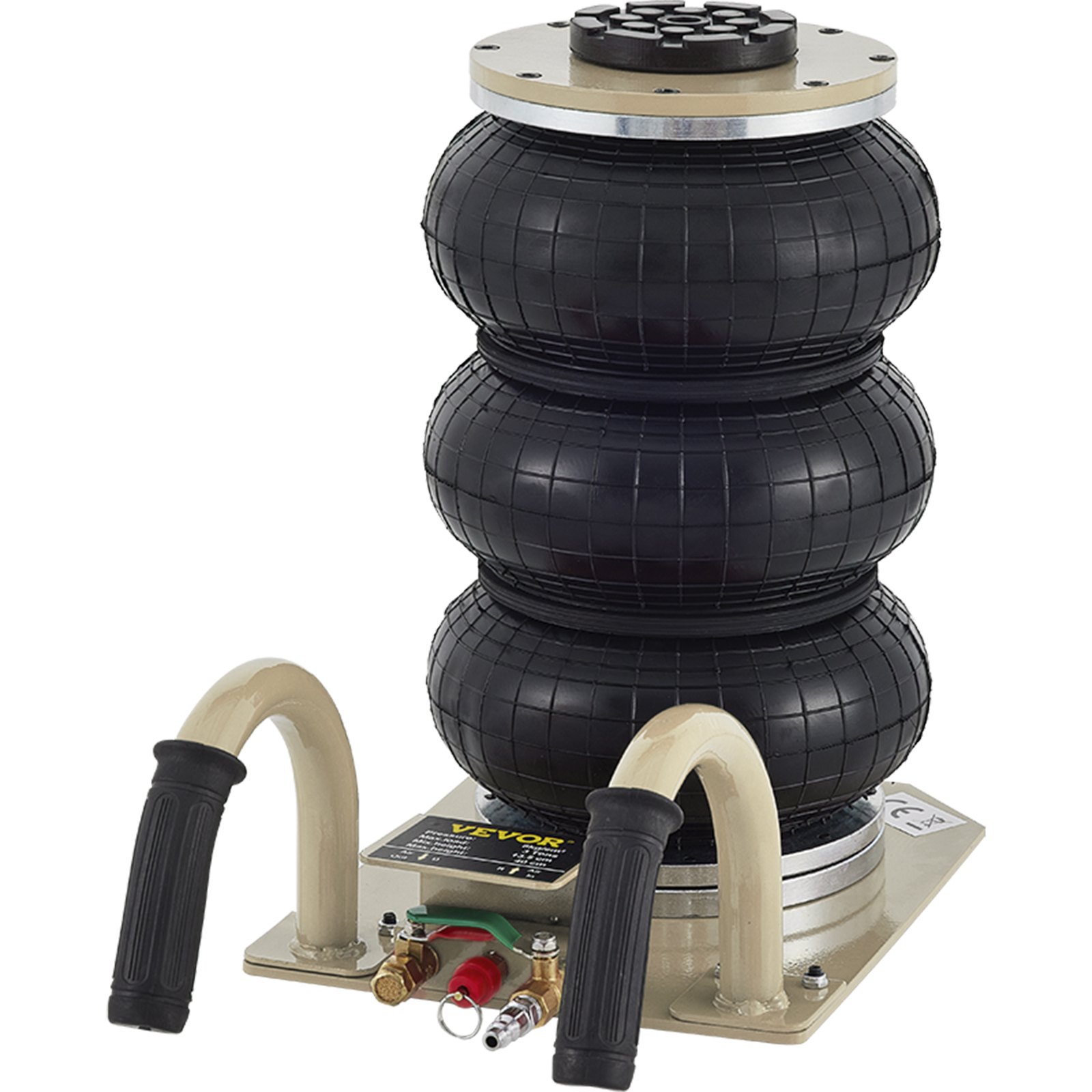 Gato Neumático de Aire 3T 6600LBS de 3 Bolsas para SUV Vehículos Minivan