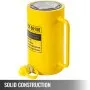 VEVOR 50T 6In Stroke Cilindro hidráulico Gato Cilindro de ariete hidráulico sólido de acción simple Cilindros de elevación hidráulica de 150 mm para doblar, enderezar y tirar de camiones, tractores y equipos pesados
