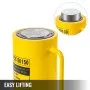VEVOR 50T 6In Stroke Cilindro hidráulico Gato Cilindro de ariete hidráulico sólido de acción simple Cilindros de elevación hidráulica de 150 mm para doblar, enderezar y tirar de camiones, tractores y equipos pesados