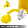 VEVOR 50T 6In Stroke Cilindro hidráulico Gato Cilindro de ariete hidráulico sólido de acción simple Cilindros de elevación hidráulica de 150 mm para doblar, enderezar y tirar de camiones, tractores y equipos pesados