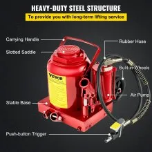 Gato hidráulico de aire para botella, 50 toneladas, Manual, 110200lbs, reparación automática de camiones y vehículos recreativos para trabajo pesado