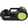Gato eléctrico para coche VEVOR con cuerpo negro y detalles verdes.
