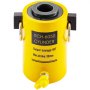 Gato hidráulico de cilindro amarillo VEVOR rch-6050 con tonelaje de salida de 60t y carrera de 50 mm.
