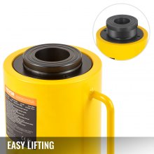 VEVOR 60T Cilindro hidráulico de 2 pulgadas Jack Hollow Cilindro de ariete hidráulico de acción simple Cilindros de elevación hidráulica de 50 mm para fabricantes de aparejadores (60T 2 pulgadas hueco)