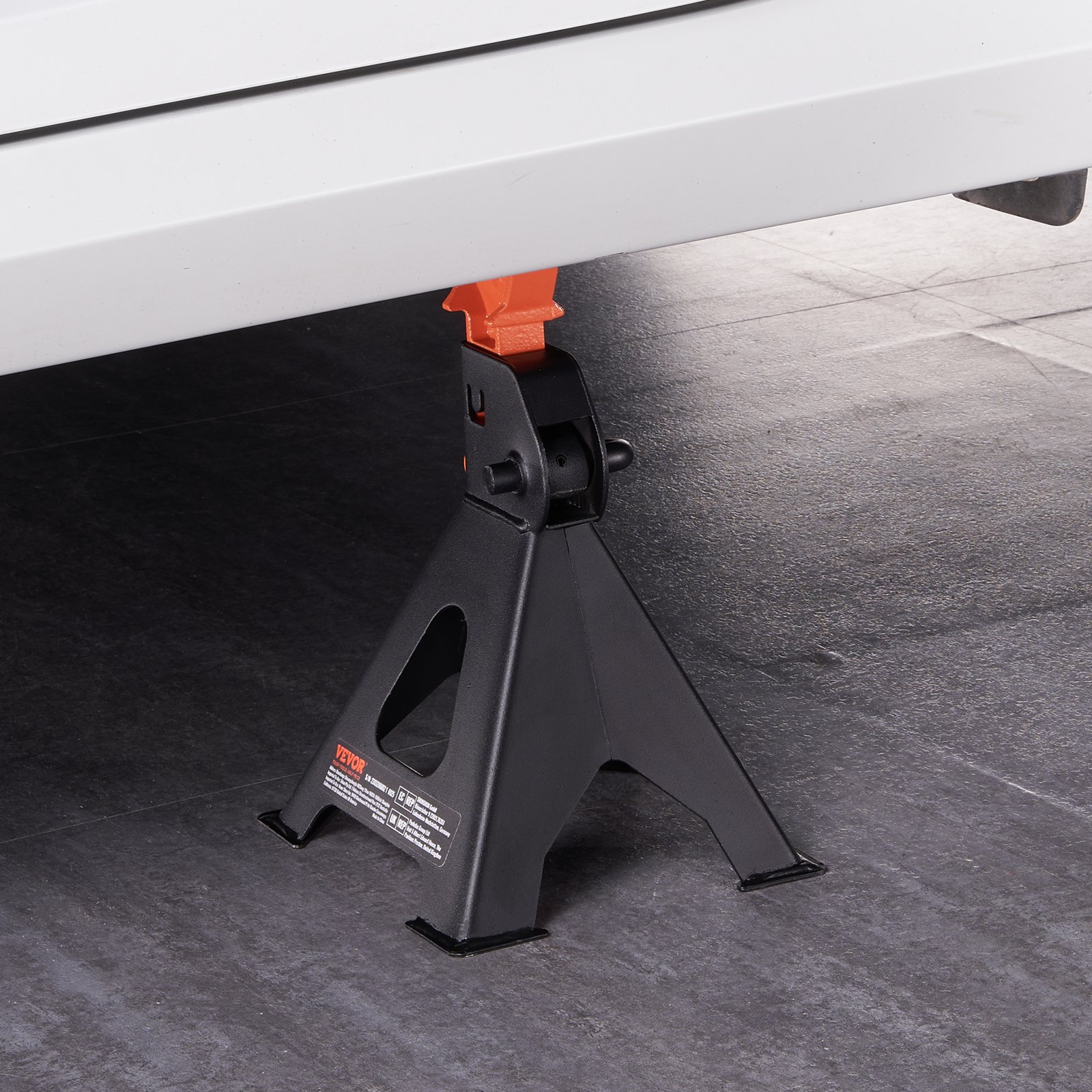 VEVOR Soportes para Gato, Soportes para Gato para Auto con Capacidad de 3 Toneladas (6,000 Libras), Altura Ajustable de 10.8 a 16.3 Pulgadas, para Levantar SUV, Camioneta, Auto y UTV/ATV, Rojo, 1 Par