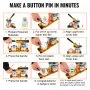 VEVOR Button Maker Machine, 75 mm (3 inch) Badge Punch Press Kit, Children DIY Gifts Pin Maker, Button Making Supplies with 500pcs Button Parts & Circle Cutter & Magic Book